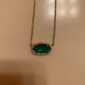 NWOT Kendra Scott Green Stone Necklace